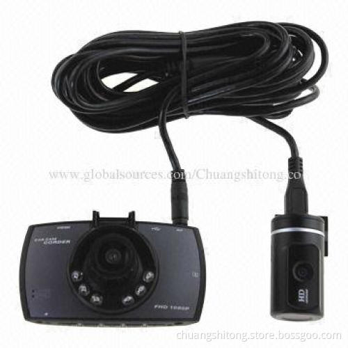 GPS Logger Car DVR with Dual Lens, 1080P Full HD, New Model